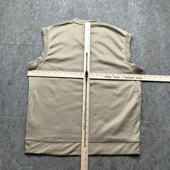 Texas A&M Aggies Nike Sweater Vest Men M Beige Knit Performance Pullover V-Neck - Picture 9 of 12